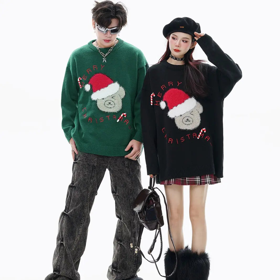 Christmas Festival Themed Couple Sweater